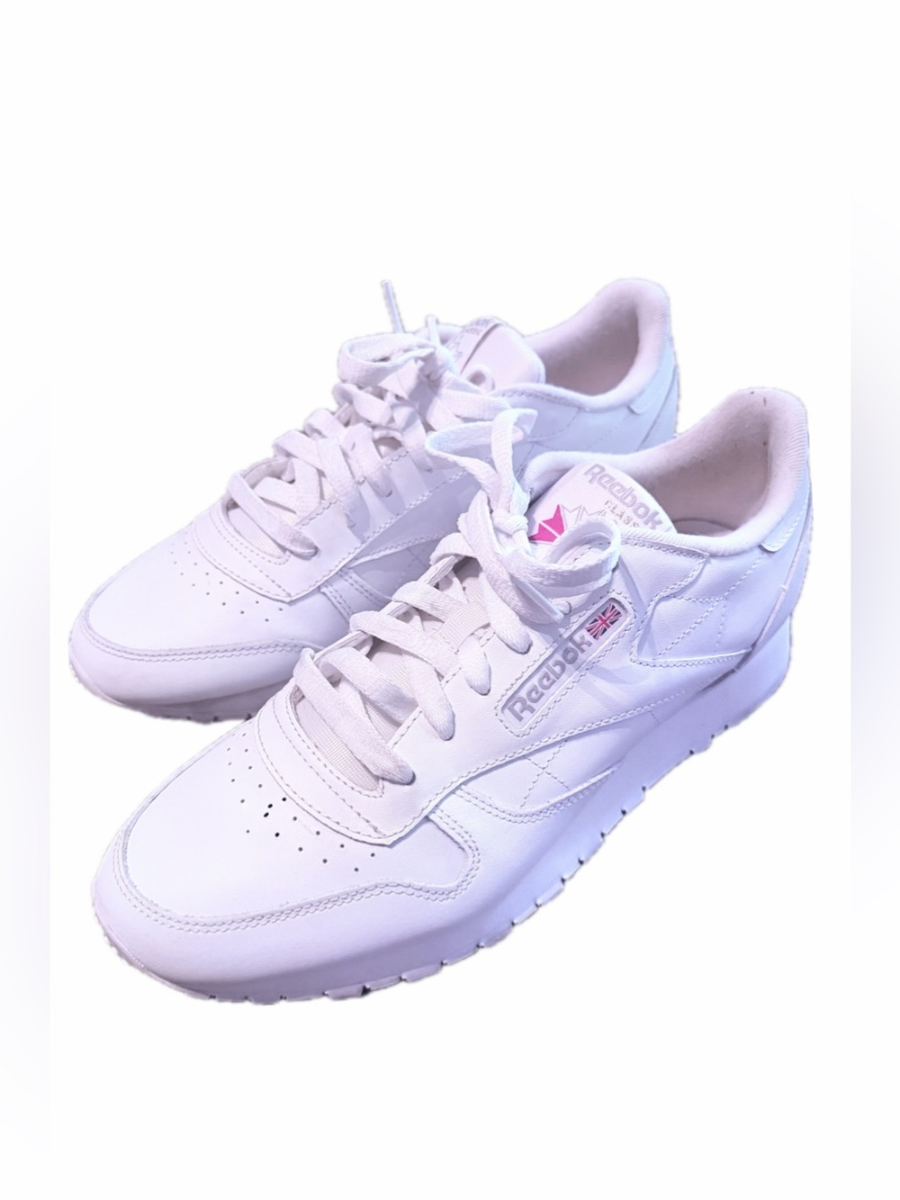 Reebok Women's White Leather Classic Sneakers